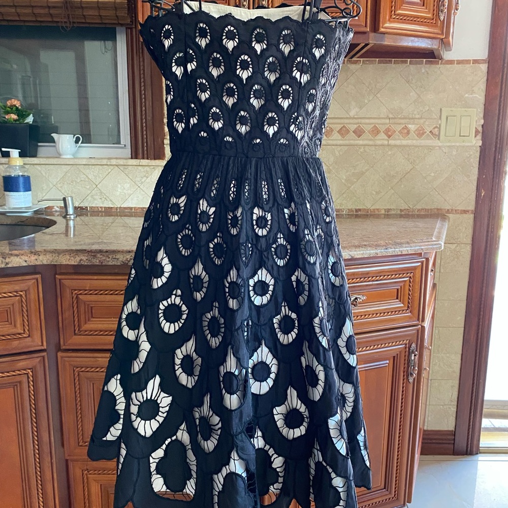 Betsey Johnson black and white Spaghetti Strap Dress - Picture 2 of 4